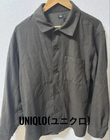 인기 UNIQLO 유니클로 밀라노 리브 셔츠 가디건 XL 다크 브라운