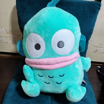 아쿠아 블루 물고기 캐릭터 봉제 인형