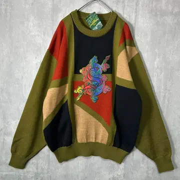 Japan dead stock embroidery knit sweater