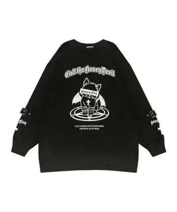 Honey Cinnamon devil kitten 맨투맨 서브컬쳐 지뢰