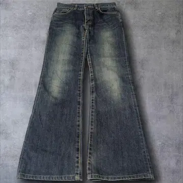 00s y2k 오니 플레어 edwin denim fade archive