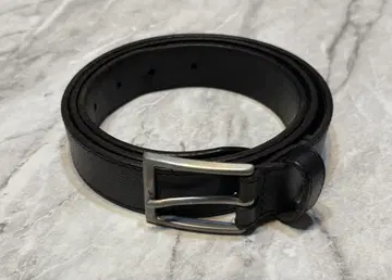 브룩스브라더스 실버 버클 가죽 벨트 USA 블랙