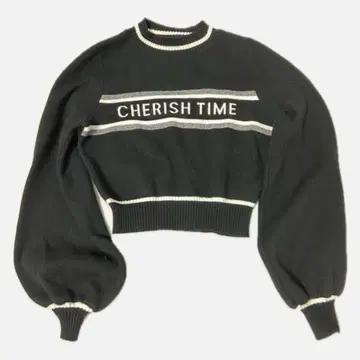 립 서비스 니트 CHERISHTIME 롱 슬리브 니트