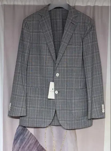 미사용 새상품 유나이티드 애로우즈 글렌체크 울 테일러드 자켓