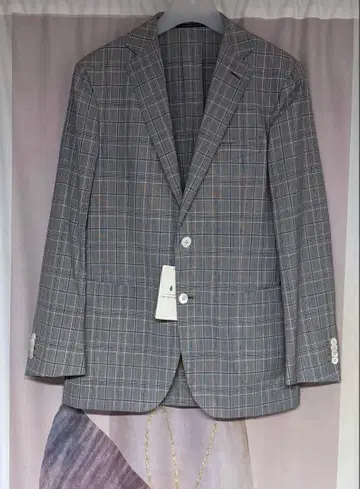 미사용 새상품 유나이티드 애로우즈 글렌체크 울 테일러드 자켓