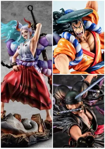 미개봉 새상품 원피스 POP 야마토 & 오뎅 & 조로 아수라 피규어