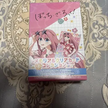 봇치더록 메모리얼 클리어 카드 컬렉션 1box