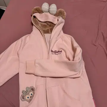 Disney ShellieMay 핑크 후드티 후드 귀 포함