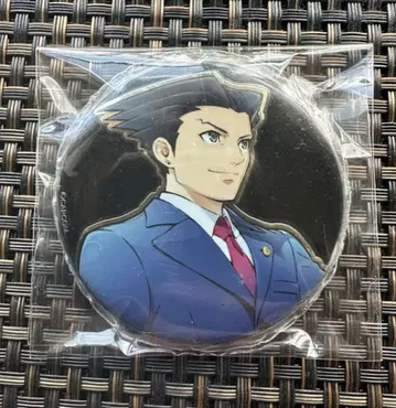 역전재판 나루호도 류이치 캔뱃지 약 6cm CAPCOM전