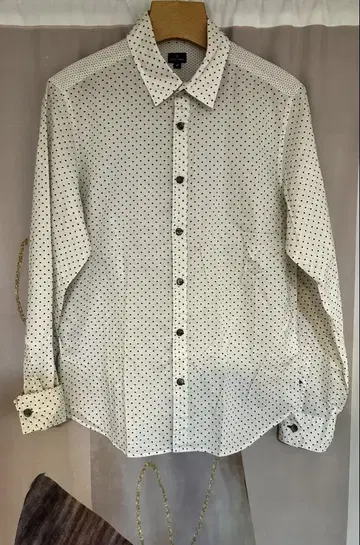 폴스미스 네이비 도트 셔츠 화이트 일본제