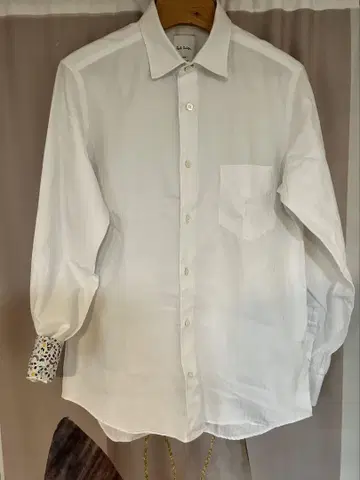 폴스미스 스트라이프 플로럴 꽃무늬 코튼 비즈니스 드레스셔츠