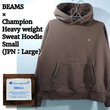 빔즈 x 챔피온/헤비 웨이트 후드 맨투맨/C8-Q147/브라운
