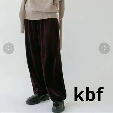kbf 벨로아 스트레이트 팬츠 프리