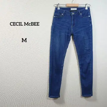 CECIL McBEE 데님 팬츠 스트레치 면 여성용