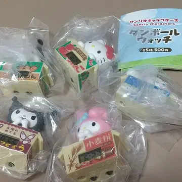 산리오 캐릭터즈 종이상자 워치 전 5종 미사용 익명 배송