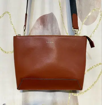 폴스미스 멀티 컬러 스트로우 그레인 올 가죽 숄더백