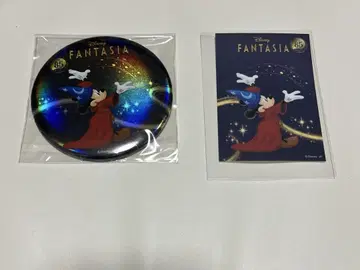 디즈니 FANTASIA 미키 캔뱃지 스티커 일본 우편