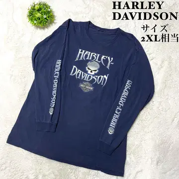 [ 인기 ] 할리데이비슨 T셔츠 긴팔T 네이비 소매 로고 빅 로고