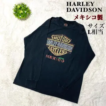 [인기] 할리데이비슨 긴팔 티셔츠 블랙 빅 로고 바이크