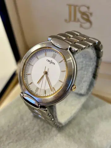 SEIKO JISS CRESTA 남성용 쿼츠 손목시계 작동품