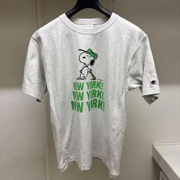 [ 새상품급 ] 챔피온 x 스누피 뉴욕 베이스볼 T셔츠