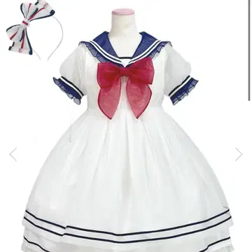 Angelic Pretty 페어리 마린 원피스 머리띠 세트