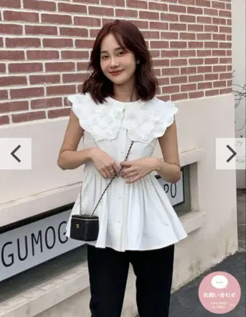 [ 벌스데이 바쉬 ] 릴리 플라워 프릴 상의