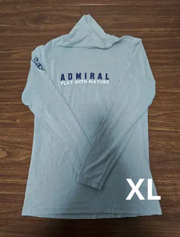 어드미럴 골프 그레이 긴팔 셔츠 남성용 XL 사이즈