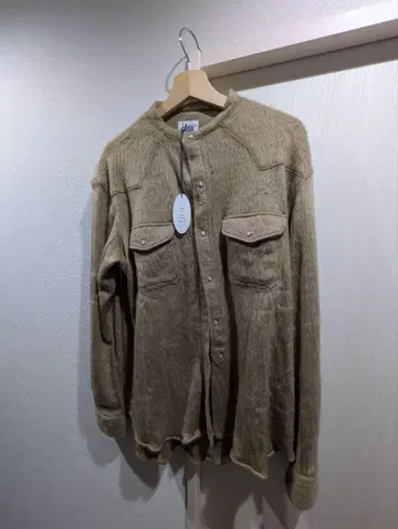 메이플 샤기 셔츠 모헤어