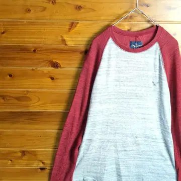 AMERICAN EAGLE 아메리칸 이글 긴팔T셔츠 롱T S 자수