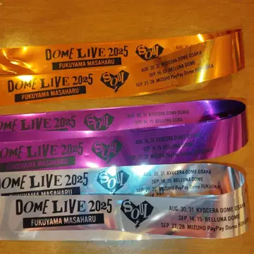 후쿠야마 마사히로 35주년 LIVE 테이프 3색 세트