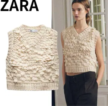 ZARA 자라 구조 니트 베스트 스웨터 S 사이즈 완판템