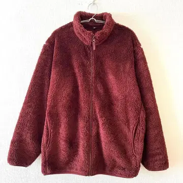 [ 유니클로 ] 보아 자켓 풀 집업 소매 파이핑 빅 사이즈 XL