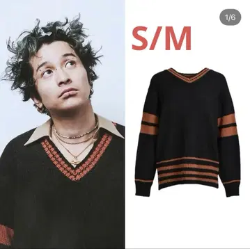 츠네타 다이키 착용 JUN/NAKAYAMA LINE KNIT black