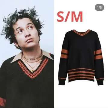 츠네타 다이키 착용 JUN/NAKAYAMA LINE KNIT black