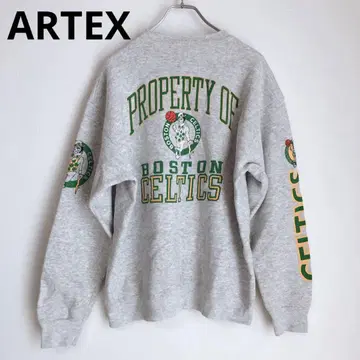 알텍스 맨투맨 프린트 트레이닝복 빈티지 미국제 그레이