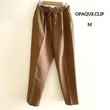 OPAQUE.CLIP 센터 프레스 테이퍼드 팬츠 브라운 38 M