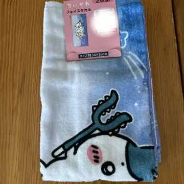 치이카와 페이스 타월 2장 세트 동 패턴 1종 시마무라 콜라보 택 포함