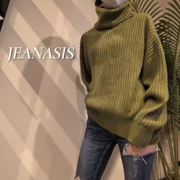 JEANASIS 터틀넥 루즈 니트