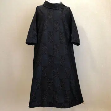 오시마 명주 리메이크 원피스 롤 칼라 가슴 너비 55