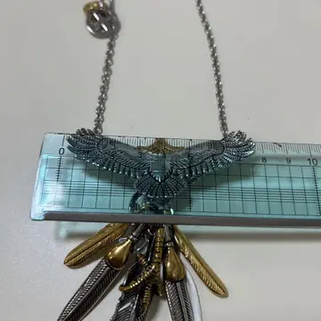SILVER KYASYA 독수리 모티브 목걸이