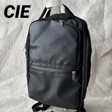 CIE 씨 비즈니스 럭색 블랙 나일론 PVC 심플 가방