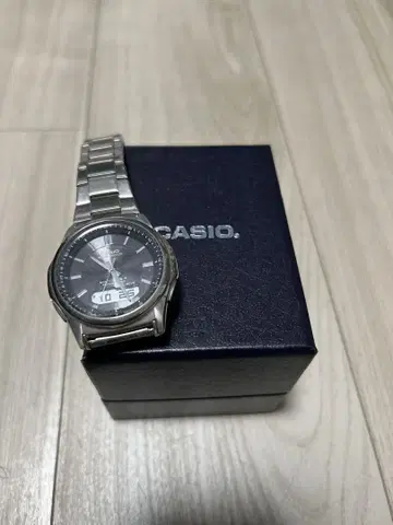 CASIO 손목시계 블랙 스테인리스