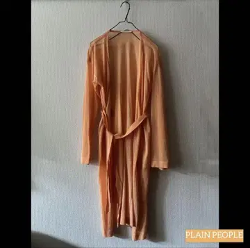 [ 미사용 ] PLAIN PEOPLE 시어 소재 롱 가디건