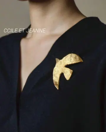 CCILE ET JEANNE 세실 에 장느 비둘기 브로치