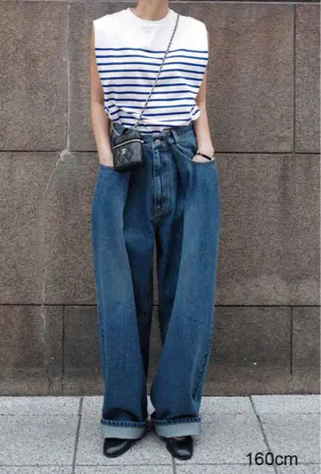 machatt 마차트 허리턱 데님 택 포함 새상품