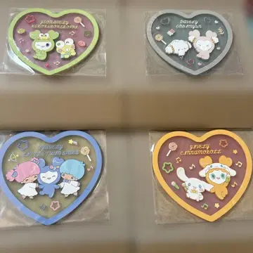 TWICE x 산리오 클리어 러버 코스터 4개 세트 쯔위 정연