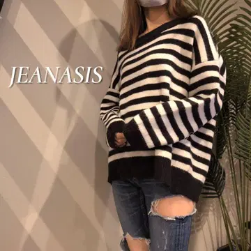 JEANASIS 빅 실루엣 보더 오프숄더 가능