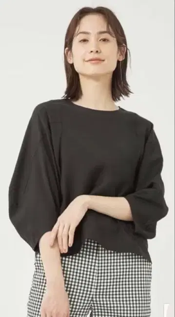 그린 라벨 릴랙싱 블라우스 (블랙)