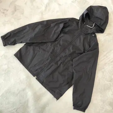 UNIQLO 남성용 나일론 자켓 사이즈 M 블랙 후드 부착 경량